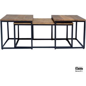 Rechthoekige salontafel (set van 3) 90