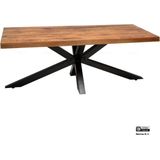 Salontafel Simba Mangohout spinpoot 120x60 cm