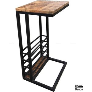End Table with Rack