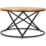 Benoa Arkansas Wooden iron Coffee Table 70 cm