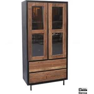 Benoa Anayah Glass Door Cabinet 90 cm