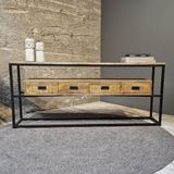 Sidetable Len Mangohout & Metaal 180 cm