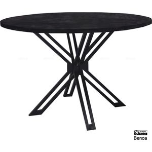 Benoa Yana Round Dining Table Black 130 cm