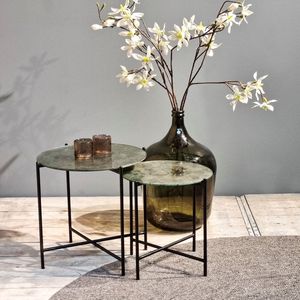 Bijzettafel Mira rond glas 41 cm