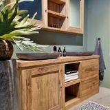 Benoa Flint Teak Bathroom Cabinet 180 cm