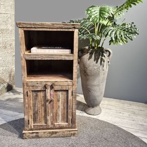 kabinetkast Almirah oud hout 55 cm - Bruin