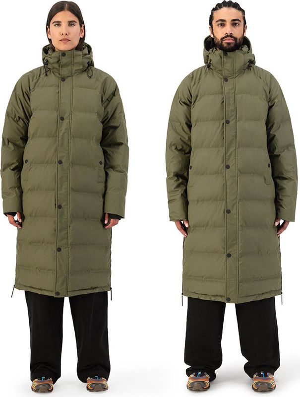 Winterjas Maium Unisex PU Puffer Army Green