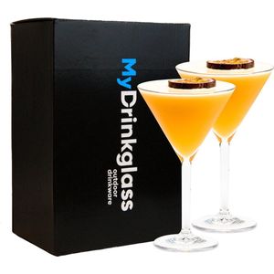 MyDrinkglass Plastic Martini Glas Turijn | Plastic Martini Glazen | 2 Stuks | Plastic Glazen | Zero Waste | Herbruikbaar | Onbreekbaar Martini Glas | 200 ml |