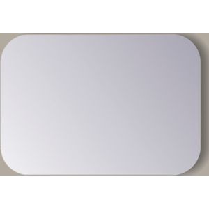 Spiegel Rechthoek Sanicare Q-Mirrors Afgeronde Hoeken 60x120 cm PP Geslepen Incl. Ophanging