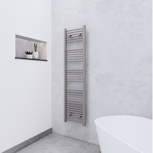 Sanicare design handdoekradiator 45x172cm inox look