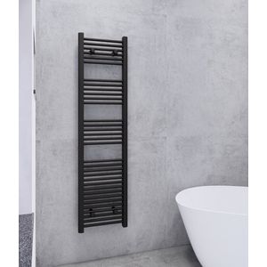 Sanicare design handdoekradiator 45x172cm zwart mat