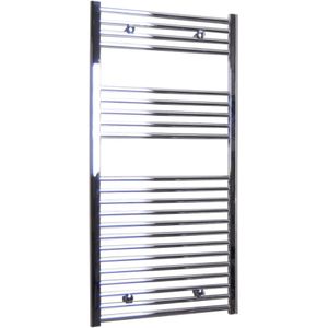 Sanicare design handdoekradiator 45x120cm midden aansluiting chroom