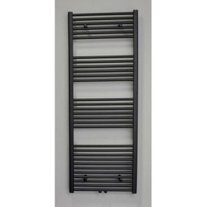 Sanicare design handdoekradiator 60x160cm midden aansluiting zwart mat