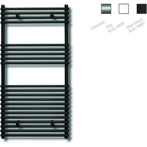 Sanicare design radiator Tube-On-Tube 120 x 60 cm. zwart