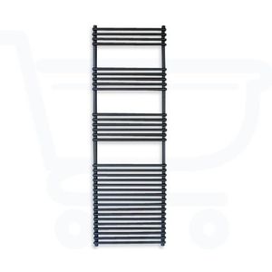 Sanicare TubeOnTube designradiator 180x60cm zwart mat HRT601800A