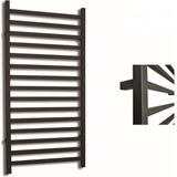 Designradiator sanicare qubic 1264 126x60 cm mat zwart