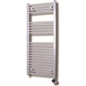 Sanicare Elektrische Design Radiator - 111.8 x 45 cm - 596 Watt - thermostaat chroom rechtsonder - wit HRAEC451118/W