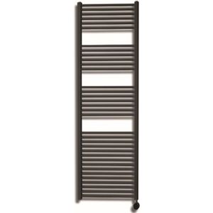 Sanicare elektrische design radiator 45x172cm inox-look met thermostaat rechts chroom