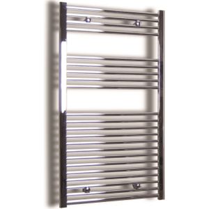 Sanicare Elektrische Design Radiator - 111.8 x 45 cm - 596 Watt - thermostaat chroom linksonder - chroom HRLEC 451118/C