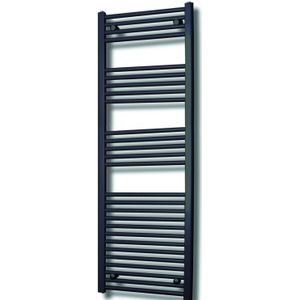 Sanicare Elektrische Design Radiator - 172 x 60 cm - 1127 Watt - thermostaat chroom linksonder - mat zwart HRLEC 601720/A
