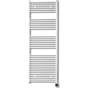 Elektrische design radiator sanicare plug & play 172x45 cm wit 596 watt met chroom thermostaat en bluetooth links