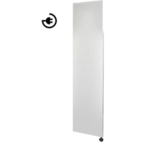 Radiator sanicair denso 180x40 cm. Mat wit met thermostaat zwart rechtsonder