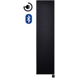 Radiator Elektrisch Met Bluetooth Sanicare Denso 180 x 40 cm Mat Zwart Thermostaat Chroom Sanicare