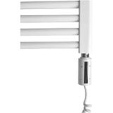 Radiator sanicare snode met wifi 111,8x45 cm wit met thermostaat chroom