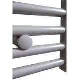 Radiator sanicare snode met wifi 111,8x45 cm zilver-grijs met thermostaat chroom