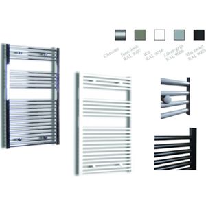 Radiator sanicare snode met wifi 111,8x60 cm mat zwart met thermostaat zwart