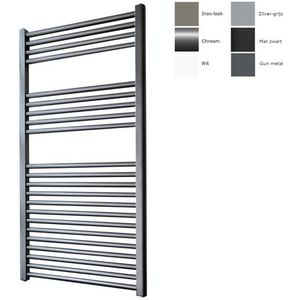 Sanicare design radiator recht 111,8 x 60 cm. gun metal HRA601118M