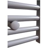 Radiator sanicare snode met wifi 172x45 cm zilver grijs met thermostaat chroom