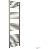 Radiator sanicare snode met wifi 172x45 cm inox-look met thermostaat zwart