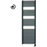 Radiator sanicare snode met wifi 172x45 cm mat zwart met thermostaat zwart