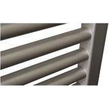 Radiator sanicare snode met wifi 172x60 cm inox-look met thermostaat chroom