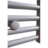 Radiator sanicare snode met wifi 172x60 cm zilver grijs met thermostaat chroom