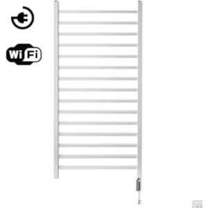 Radiator sanicare qubic met wifi 126,4x60 cm wit met thermostaat wit