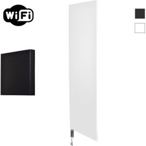 Radiator Sanicare Denso Met WiFi 180 x 40 cm Mat Wit Met Thermostaat Chroom Linksonder