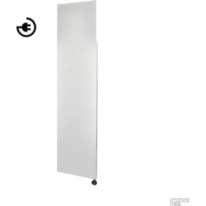 Radiator sanicare denso met bluetooth 180x40 cm mat wit met thermostaat chroom linksonder