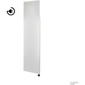 Sanicare Denso elektrische radiator 40x180cm wit mat met WiFi en thermostaat rechts chroom