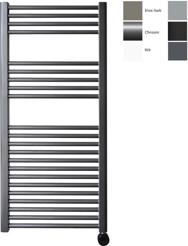 Sanicare - Design Radiator - Gunmetal - Elektrisch - 45x112cm