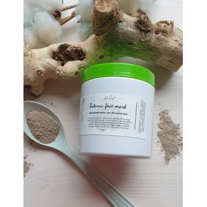 Botanische gezicht klei masker - voor alle huid types - gladstrijkend - verjongend - met klei en kruiden 200gr