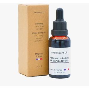 Verjongende serum Astaxanthine 0,1% in Jojoba, antioxiderende olie 30ml