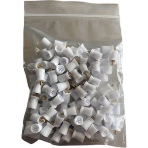 Lashes & More - Polijstkop - Wit - Opschroefbare Polijstkoppen voor Nr.1 Tandenpolijster - 100 stuks