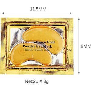 Collageen oogmasker 100 STUKS (50 paar) - gezichtsmaskers verzorging - anti wallen en donkere kringen – eye oog patches pads - Gezichtsverzorging tegen wallen - Eye pads tegen donkere kringen - Hydrogel goud - eyepads