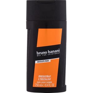 Bruno Banani - Absolute men - Hair & Body Shower - 250 ml - Douchegel Heren - Voordeel Set 3 Stuks