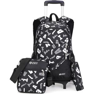 schooltas, rollen SET Rugzaktrolley