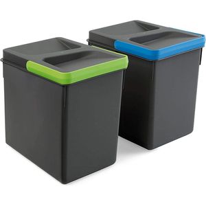 Opbergkast voor buiten - containers van kunsthars voor het sorteren van binnen en buiten / Keter Piñ plastic throw / Opslag Kast (2 x 6 L)