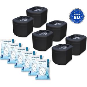 Vochtopnemer - vochtvreter - 250g – Tegen Schimmelvorming – Zwart - Voordeelverpakking - 6 stuks