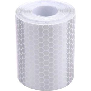Reflecterende Sticker Tape - Witte reflectie plakband op rol van 300 x 5cm.